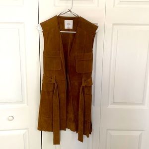 Mango genuine leather vest